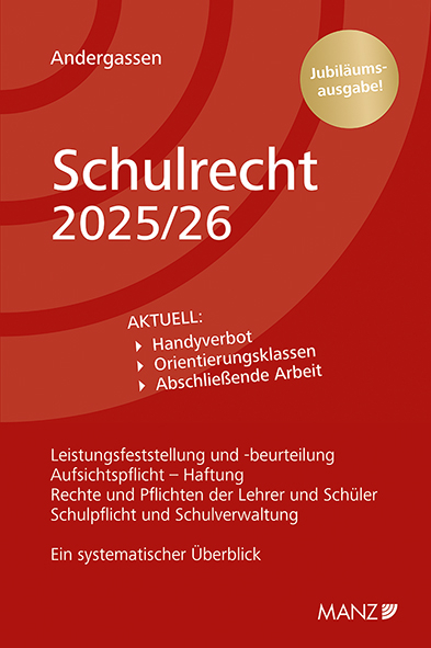 Schulrecht 2025/26 - Armin Andergassen
