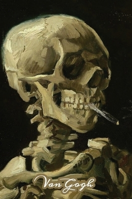 Skeleton of a Skull with a Cigarette Van Gogh Note Book -  Sketchlogue