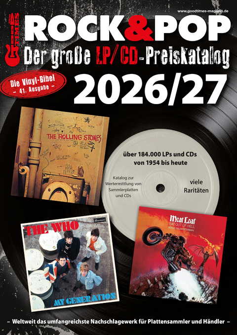 Der gro&szlig;e Rock & Pop LP/CD Preiskatalog 2026/27 - Martin Reichold