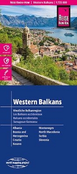 Reise Know-How Landkarte Westliche Balkanregion | Western Balkans (1:725.000) - 