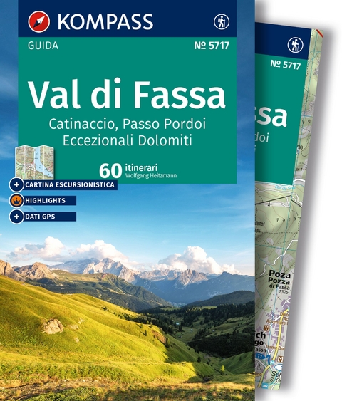 KOMPASS guida escursionistica Val di Fassa / Fassatal, 60 itinerari - Wolfgang Heitzmann