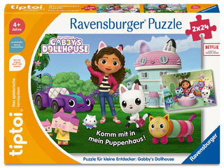 tiptoi® Puzzle für kleine Entdecker Gabby’s Dollhouse - 2x24 Teile