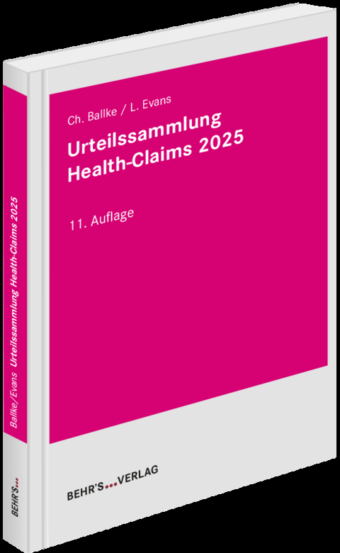 Urteilssammlung Health-Claims 2025 - Christian Ballke, Leonie Evans