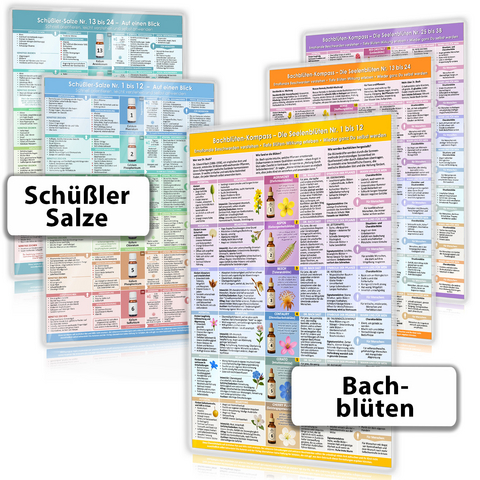 [5er Set] Der sanfte Naturheil-Kompass f&uuml;r K&ouml;rper & Seele &ndash; mit allen 38 Bachbl&uuml;ten & 24 Sch&uuml;&szlig;ler-Salze - Samuel Cremer, May Lynn Rose, Christian Schuhmacher