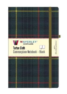 Stewart Hunting Tartan Blank Hardback Notebook: Large 21cm x 13cm - Waverley Scotland