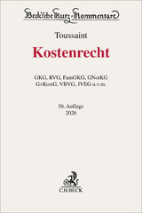 Kostenrecht - Toussaint, Guido