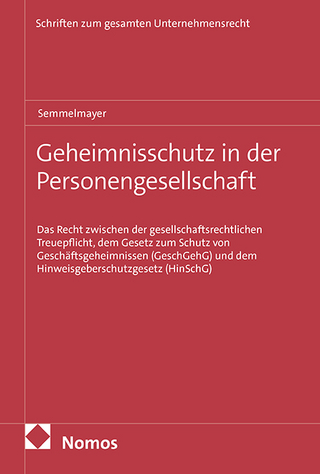 Geheimnisschutz in der Personengesellschaft
