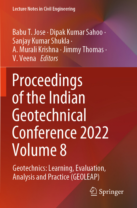 Proceedings of the Indian Geotechnical Conference 2022 Volume 8 - 