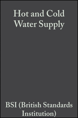 Hot and Cold Water Supply 2e