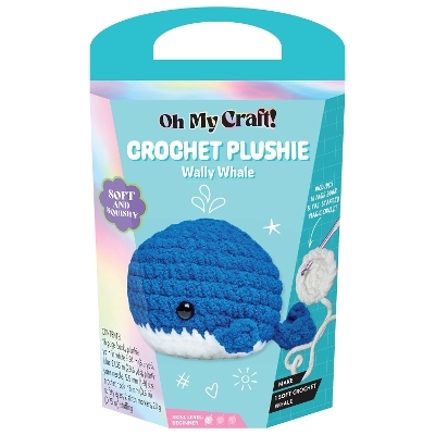 OMC! Crochet Plushie Wally Whale - Hinkler Pty Ltd