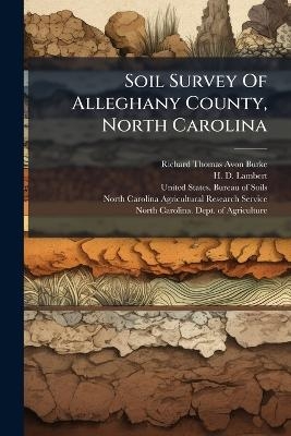 Soil Survey Of Alleghany County, North Carolina