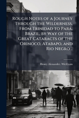 Rough Notes of a Journey Through the Wilderness, From Trinidad to ParaÌ, Brazil, by Way of the Great Cataracts of the Orinoco, Atabapo, and Rio Negro .. - Henry Alexander Wickham