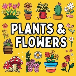 Bold and Easy Flowers & Plants Coloring Book