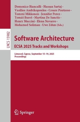 Software Architecture. ECSA 2025 Tracks and Workshops - 