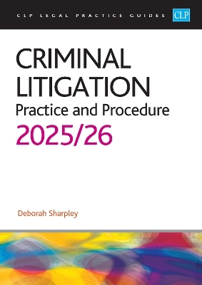 Criminal Litigation: 2025/26 -  Sharpley