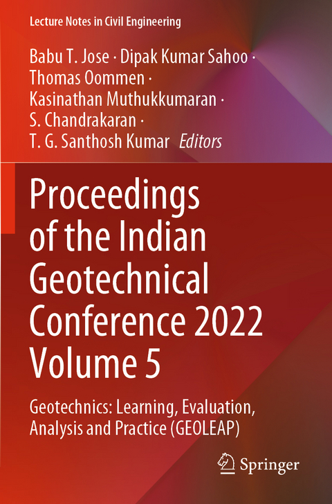 Proceedings of the Indian Geotechnical Conference 2022 Volume 5 - 