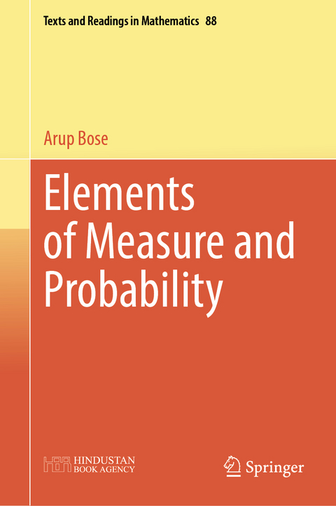 Elements of Measure and Probability - Arup Bose