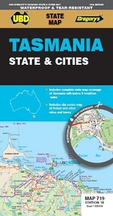 Tasmania State & Cities 719 Map 10th ed (waterproof) - UBD Gregory's
