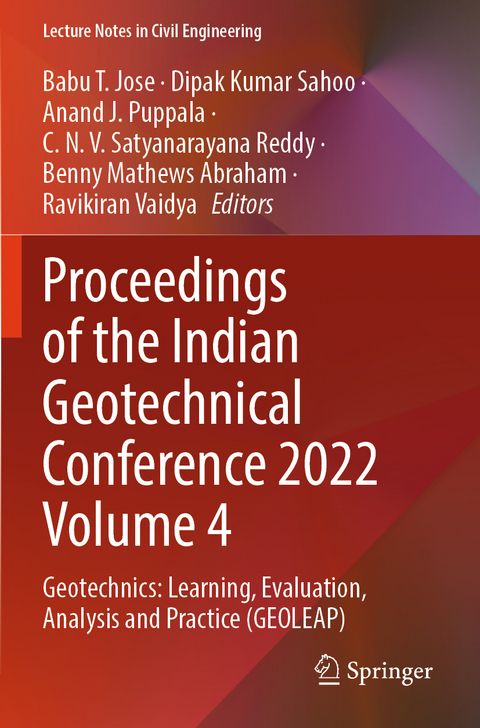 Proceedings of the Indian Geotechnical Conference 2022 Volume 4 - 