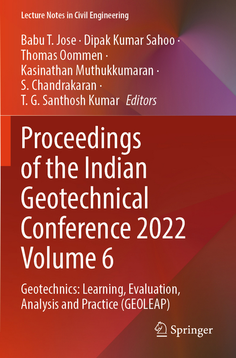 Proceedings of the Indian Geotechnical Conference 2022 Volume 6 - 