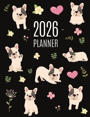 French Bulldog Planner 2026 - Happy Oak Tree Press