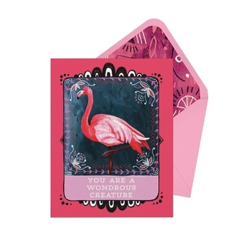 Flamingo Friendship Card