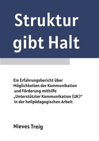 Struktur gibt Halt - Ein Erfahrungsbericht über Möglichkeiten der Kommunikation und Förderung mithilfe „Unterstützter Kommunikation (UK)“ in der heilpädagogischen Arbeit