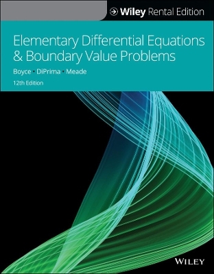 Elementary Differential Equations and Boundary Value Problems
