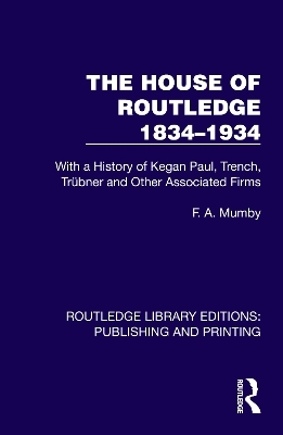 The House of Routledge 1834–1934