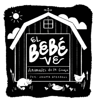 El bebé ve animales de granja