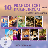 10 Franz&ouml;sische Krimi-Lekt&uuml;re B1-B2 (10 B&uuml;cher + 10 Audio-CDs) - Louise Delaunay