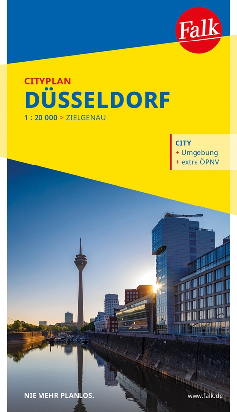Falk Cityplan D&uuml;sseldorf 1:20.000