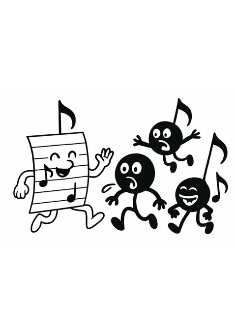 Notenheft: DIN A4 Notenlinienheft | 60 Seiten mit 12 Notenzeilen / Systeme pro Blatt | Papier 90g/m&sup2; | Musikheft mit Notenlinien - Jakob Welik