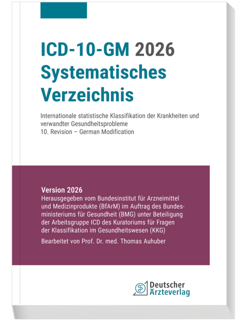 ICD-10-GM 2026 Systematisches Verzeichnis