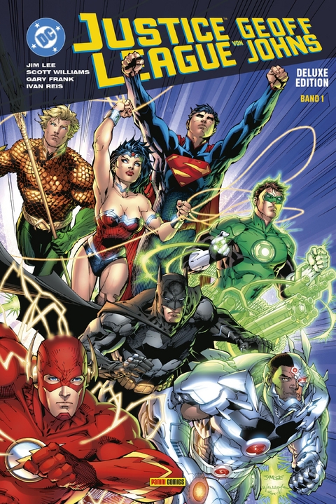 Justice League von Geoff Johns (Deluxe Edition) - Geoff Johns, Jim Lee, Jeff Lemire, Matt Kindt, Carlos D'Anda, Gene Ha, Ivan Reis, Joe Prado, David Finch, Ethan Van Sciver, Tony S. Daniel, Brad Walker, Pete Woods, Pere Perez, Paul Pelletier, Jesus Saiz, Zander Cannon, Andres Guinaldo, Scott Clark, Manuel Garcia, Brett Booth