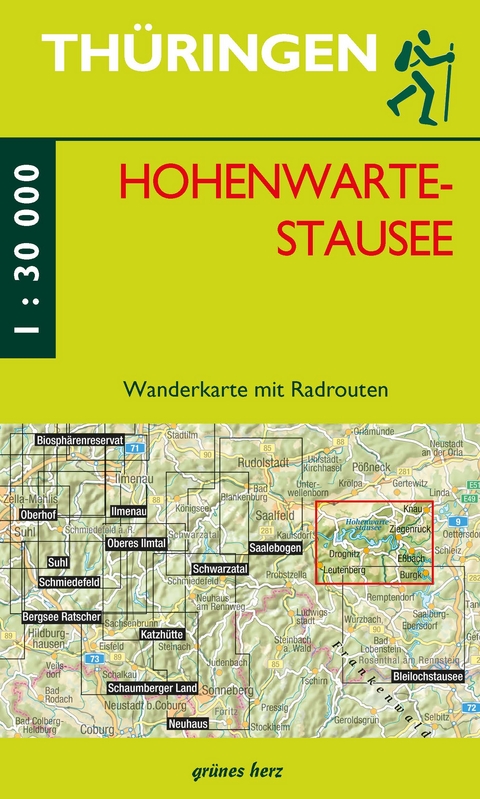 Wanderkarte Hohenwarte-Stausee