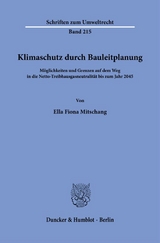 Klimaschutz durch Bauleitplanung - Ella Fiona Mitschang