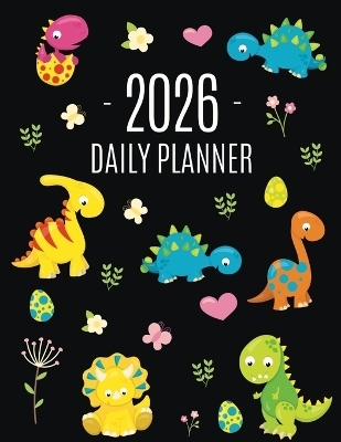 Dinosaur Daily Planner 2026 - Happy Oak Tree Press