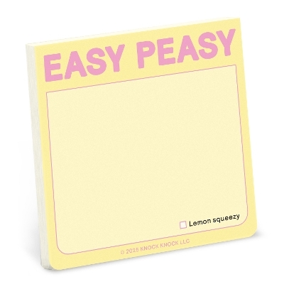 Knock Knock Easy Peasy Sticky Note (Pastel Version) -  Knock Knock