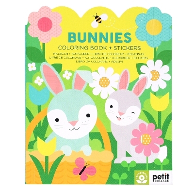 Bunnies Coloring Book + Stickers -  Petit Collage