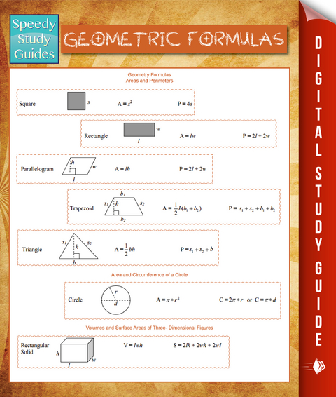 Geometric Formulas (Speedy Study Guides) - Speedy Publishing