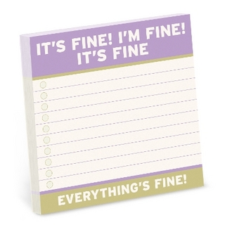 Knock Knock It’s Fine Large Sticky Notes (4x4in)