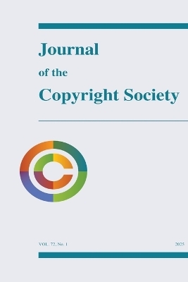 Journal of the Copyright Society, Volume 72(1)