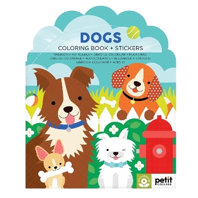 Dogs Coloring Book + Stickers -  Petit Collage