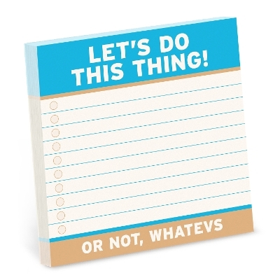 Knock Knock Let&rsquo;s Do This Thing Large Sticky Notes (4x4in) -  Knock Knock
