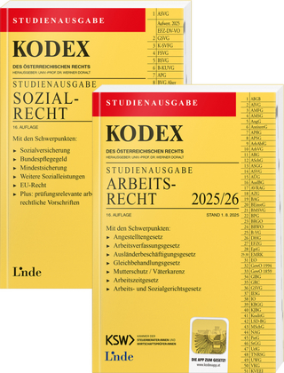 KODEX-Paket Studienausgabe Arbeits- und Sozialrecht 2025/26