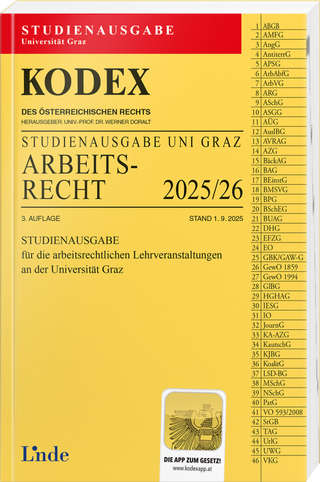 KODEX Studienausgabe Arbeitsrecht Graz 2025/26