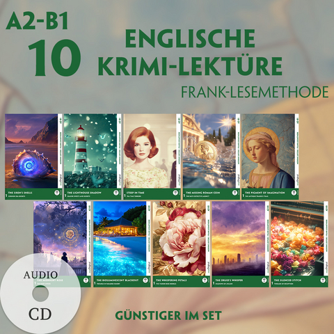 10 Englische Krimi-Lektüre A2-B1 (10 Bücher + Audio-CDs) - Carolyn Marsh