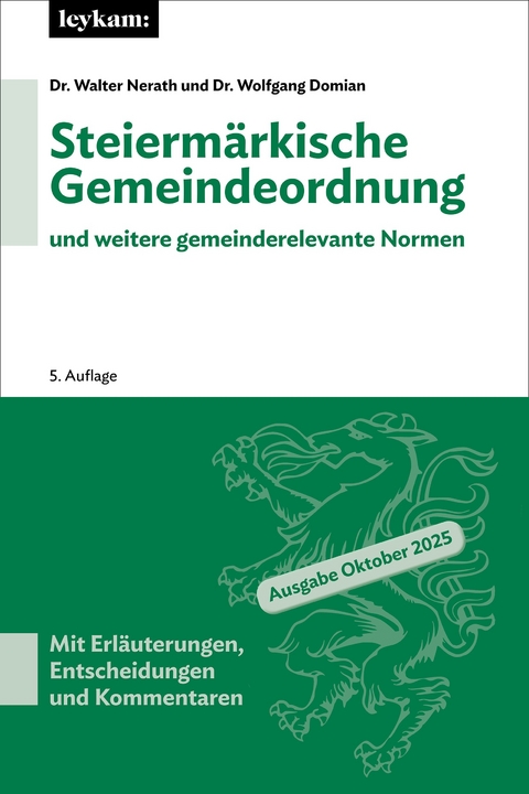 Steierm&auml;rkische Gemeindeordnung - Walter Nerath, Wolfgang Domian