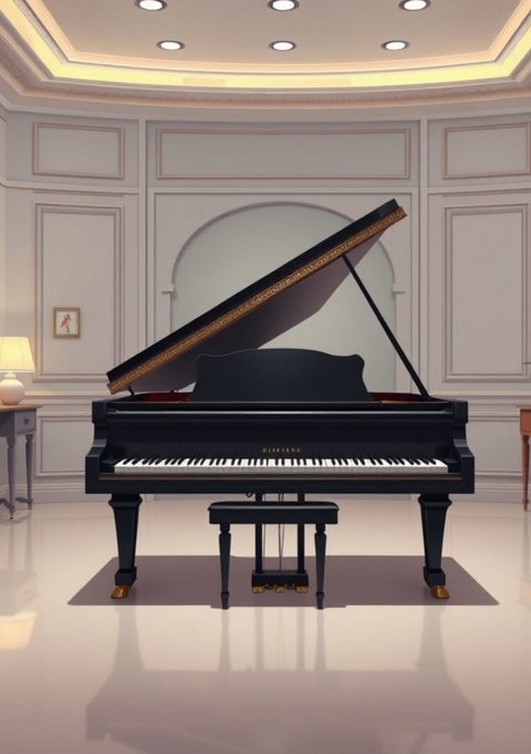 Notenheft Piano: DIN A5 Notenlinienheft | 30 Seiten mit 12 Notenzeilen / Systeme pro Blatt | Papier 90g/m&sup2; | Musikheft mit Notenlinien - Jakob Welik